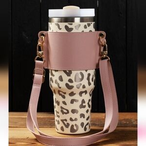 Pink adjustable drink holder